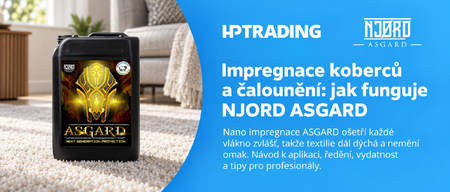 Impregnace koberců a čalounění: jak funguje NJORD ASGARD
