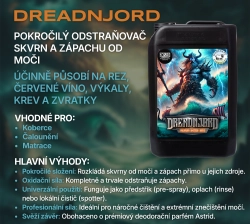 NJORD DREADNJORD – Profesionální oxidační čistič biologických skvrn a moči 3v1
