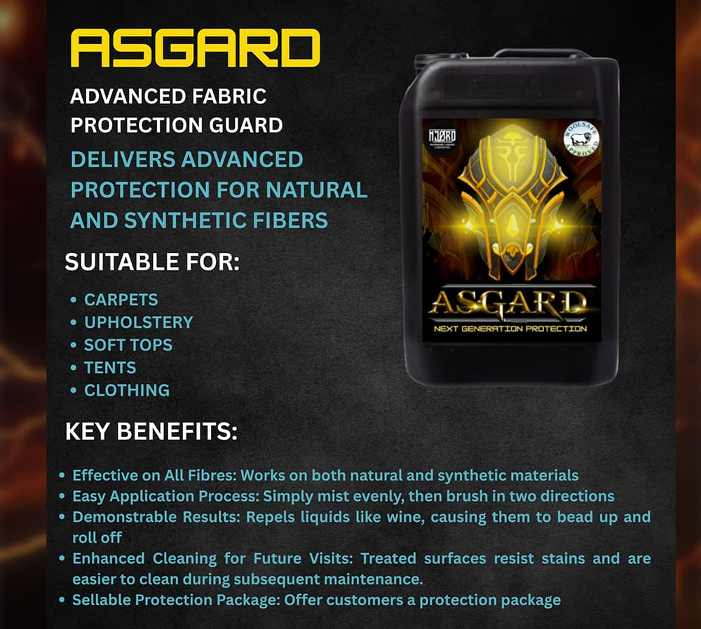 NJORD ASGARD – Hydrofobní nano-impregnace textilu a koberců