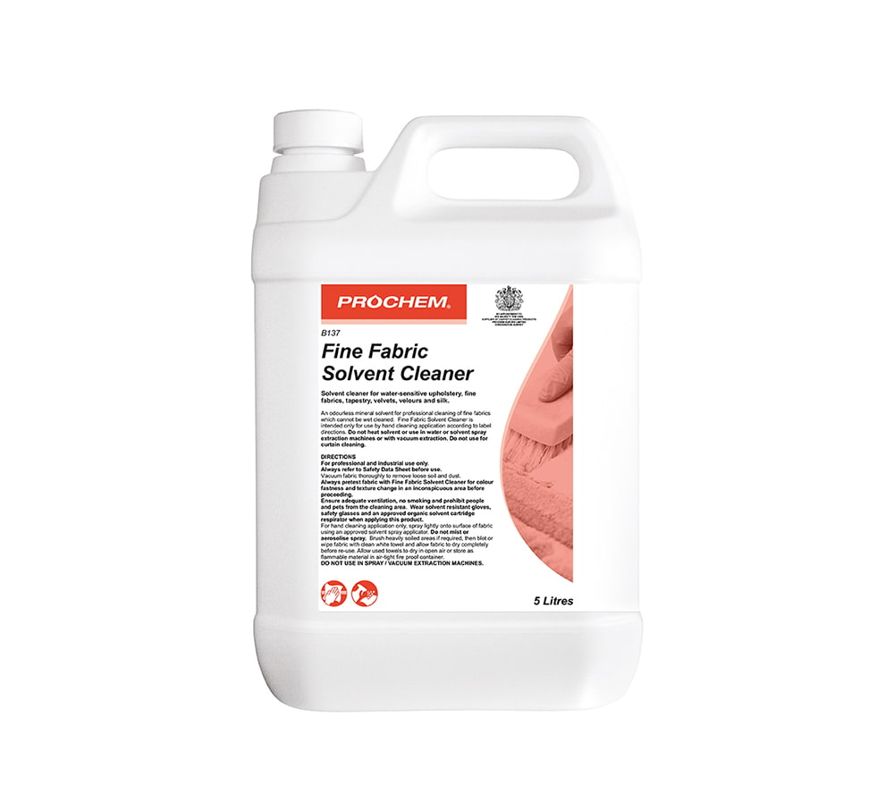 Prochem FINE FABRIC SOLVENT CLEANER – šetrný čistič jemného čalounění a textilií